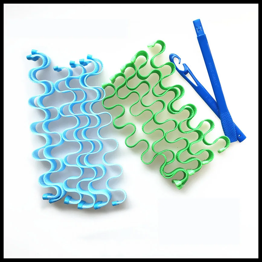 
Новинка 12 штук спиральные крученые волшебные бигуди для укладки волос для больше видов причесок 