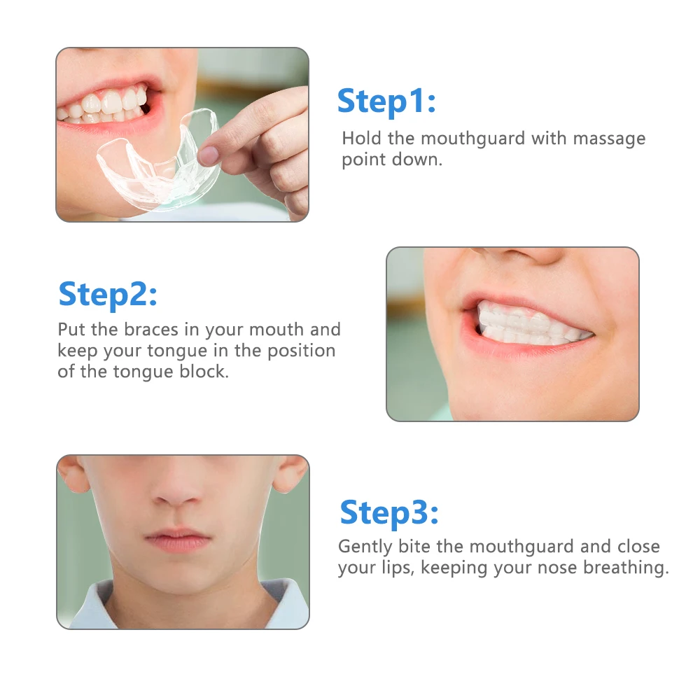 3 Stages Braces for Teeth Straightener Invisible Dental Orthodontic Brackets Dentistry Mouth Tray Alignment Caps Aligner