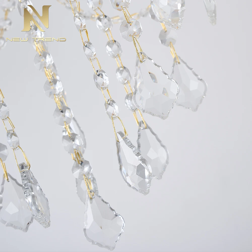 CPL-504 Luxury Battery-Operated Crystal Chandelier – Cordless Remote Control LED Pendant Light for Wedding Tent & Event