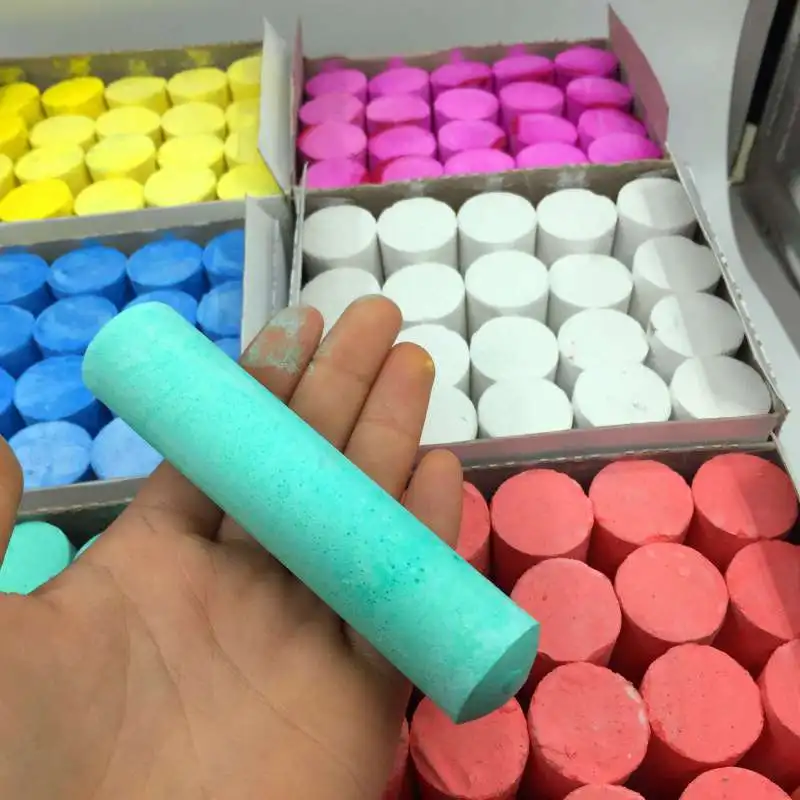 Высокое качество на заказ большой гигантский 20 шт. беспыльный корабль цветной мел открытом воздухе с коробкой