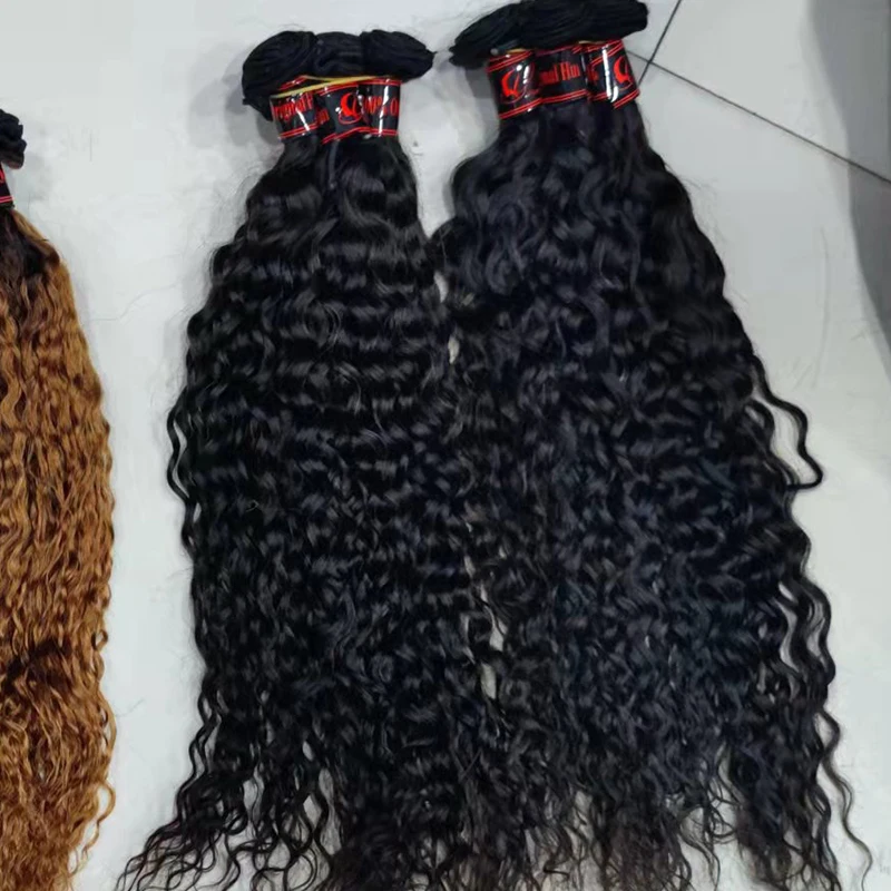 Letsfly Deep Wave Curly Bundles 4-27 Piano Color Hair 22 Inches