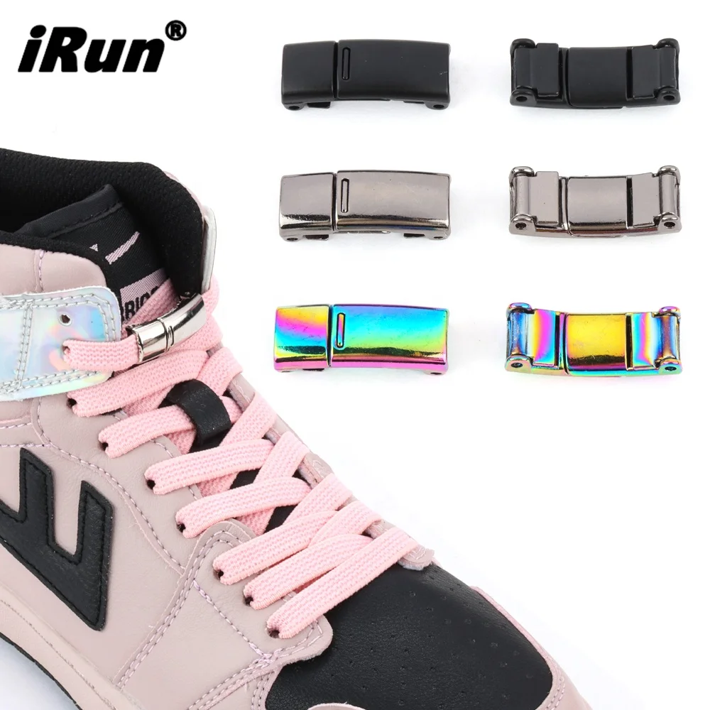 Эластичные ленивые Металлические Магнитные фиксирующие шнурки iRun эластичные магнитные для