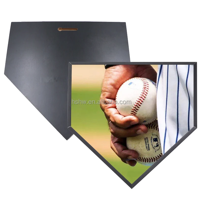 Blank Home Plate Wood Photo Boards Wooden Award Crafts Baseball Mdf