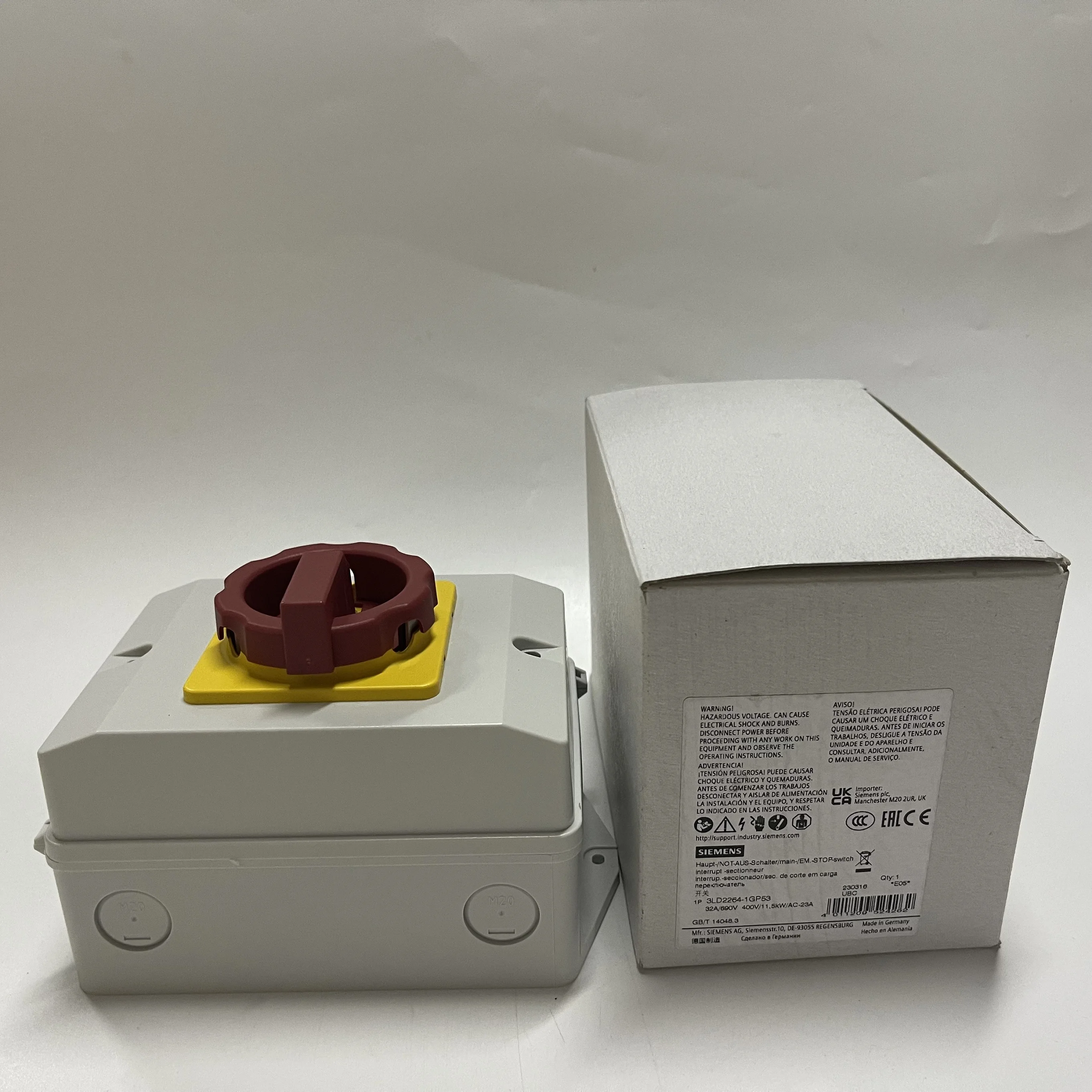 Siemens Emergency Stop Switch 3LD2264-1GP53 Siemens Emergency Stop Switch 3LD2264-1GP53