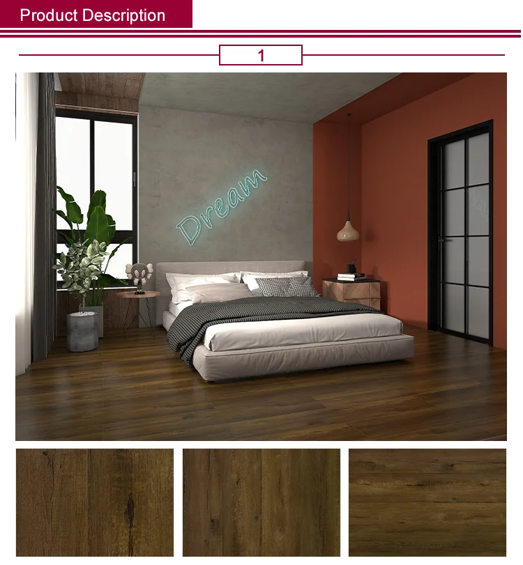 Thick Wear Layer Oak Engineered Wood Flooring HDF Click China Laminate Flooring
