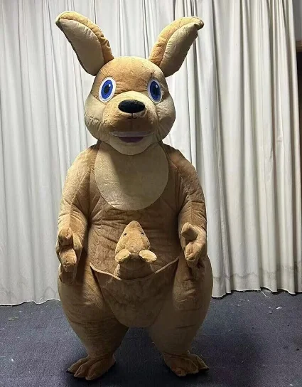 3m High Cute Inflatable Kangaroo Costume Mascot for Advertising
