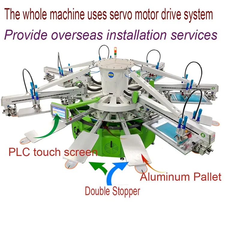 product dgt printing combine with automatic carousel screen printing equipment-1