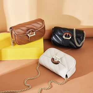 Wholesale Custom Women's Genuine Leather Vintage Shoulder Crossbody Bag Waterproof Bucket Tote Messenger Saddle Lunch Box Autumn