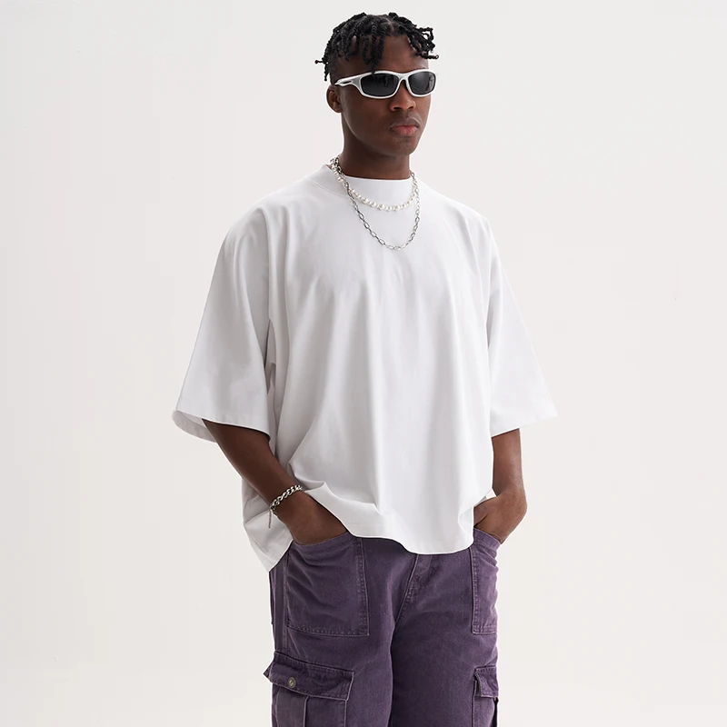 【送料&関税込】Needles Boxy Fit T-shirt Shop High Quality Thick Collar Boxy Fit Tshirts for Men