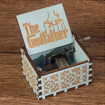 Factory Mini Wood Custom Music Boxes Mechanism Movement Hand Crank Music Box