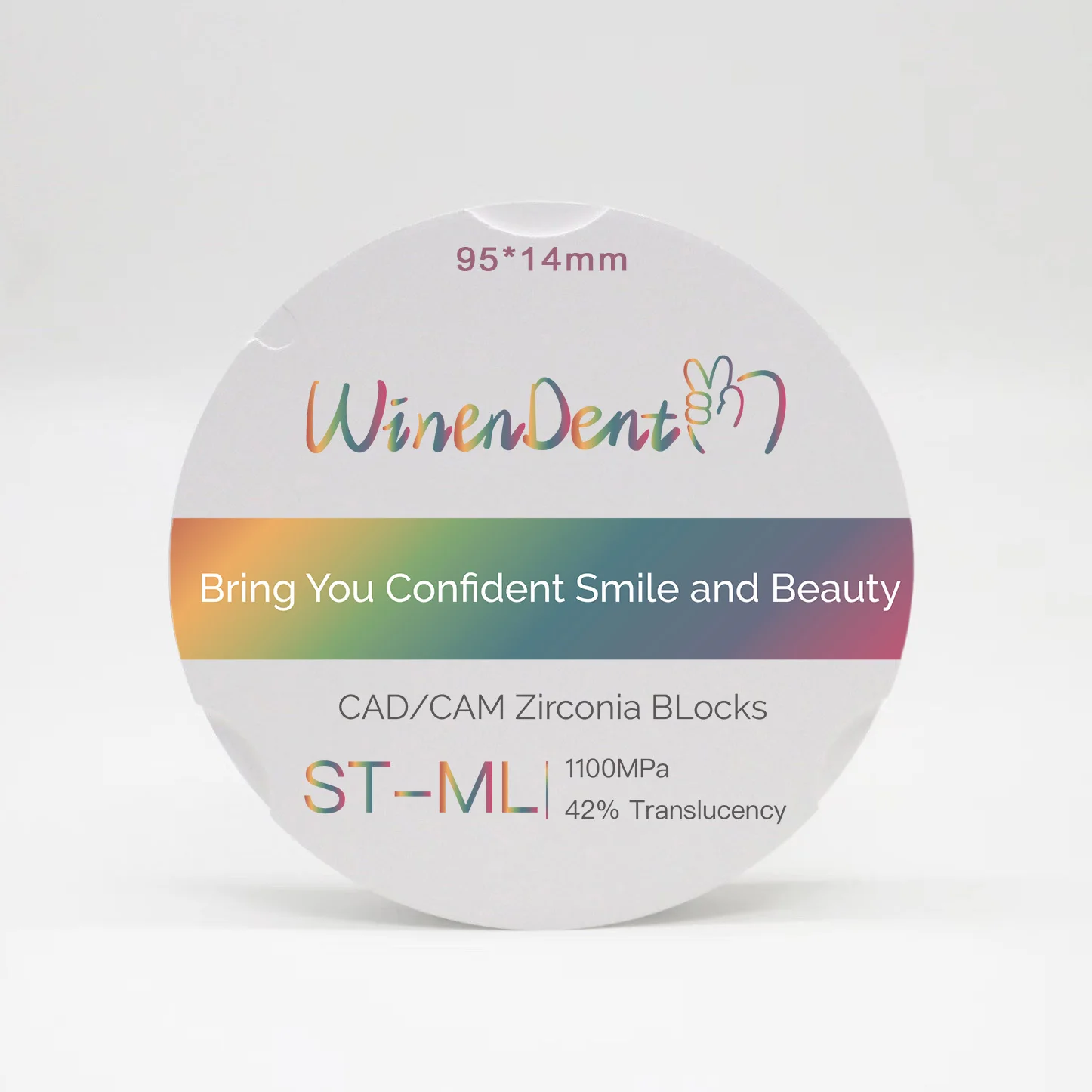 Стоматологический керамический блок материал ST-ML 95 14 мм циркониевый диск Cad Cam циркониевые