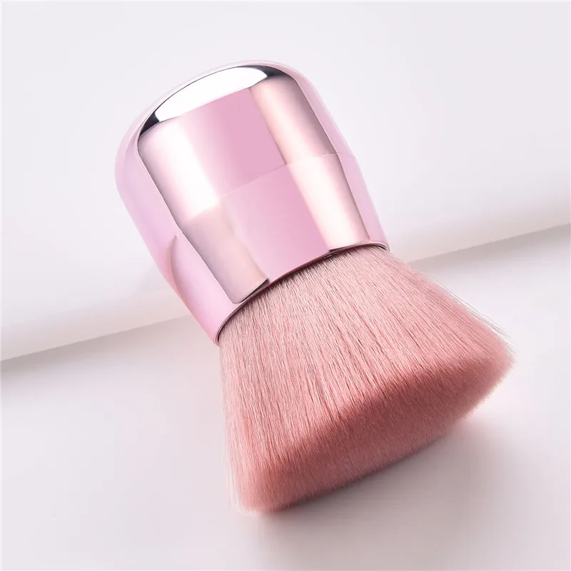 Wholesale 1pc mushroom shape powder blush makeup brush super soft  foundation angle flat kabuki brushes tool From m.