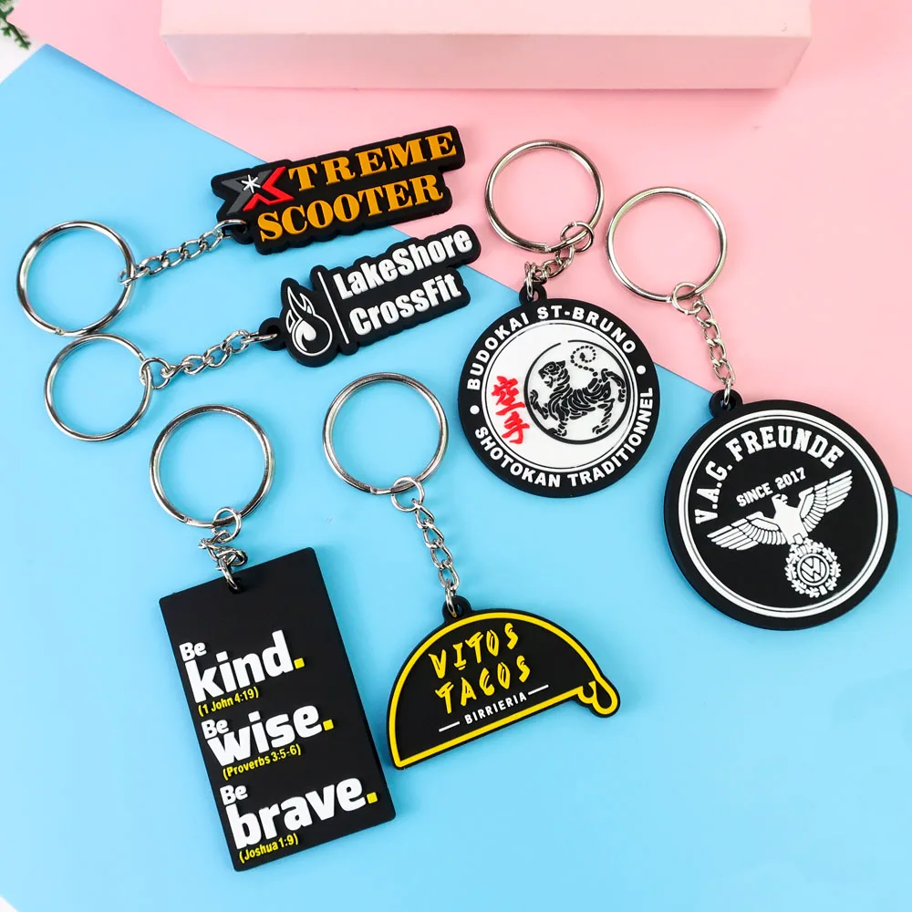 Custom 2D 3D Soft PVC Fashion Key Chains - Promotional Gifts