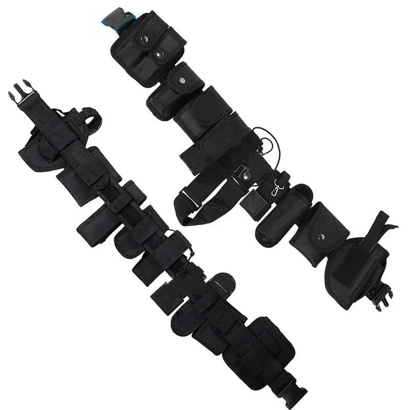 Outdoor Multi-functional Mountaineering Hunting Pouches Utility Tactical Belt Heavy Duty Nylon Equipment Tactical Belts