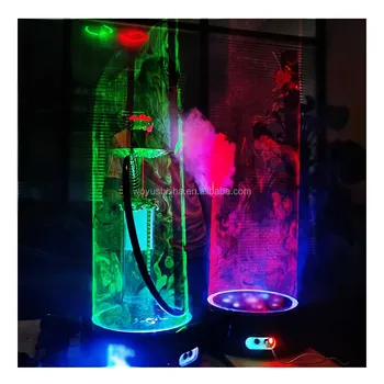 Hookah laser light base led lamp stand shisha glass bottle display bar  lazer green LED plate