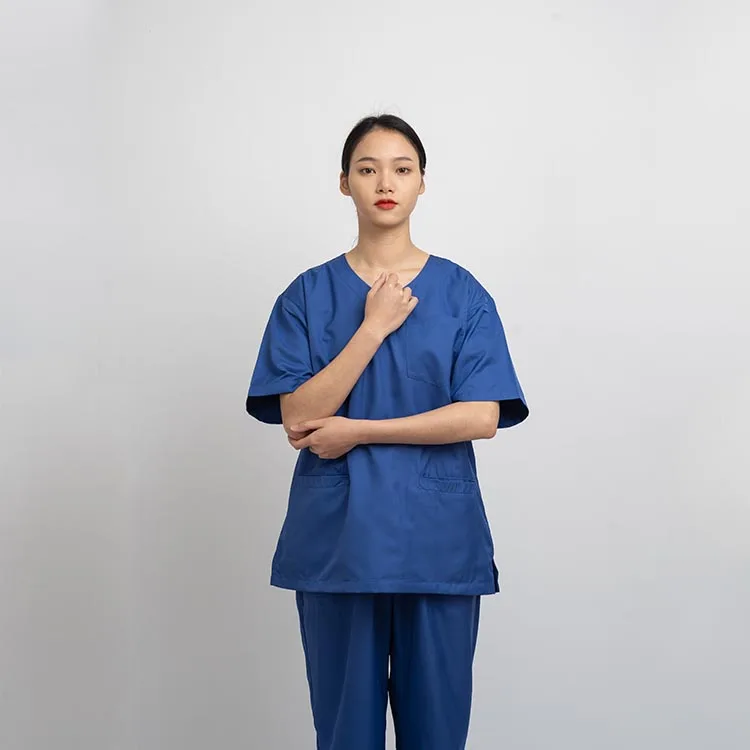 Custom Polyester Cotton Short Sleeve Women Surgical Scrub Sets Hospital Doctors Suits Nurse Uniform Clothes