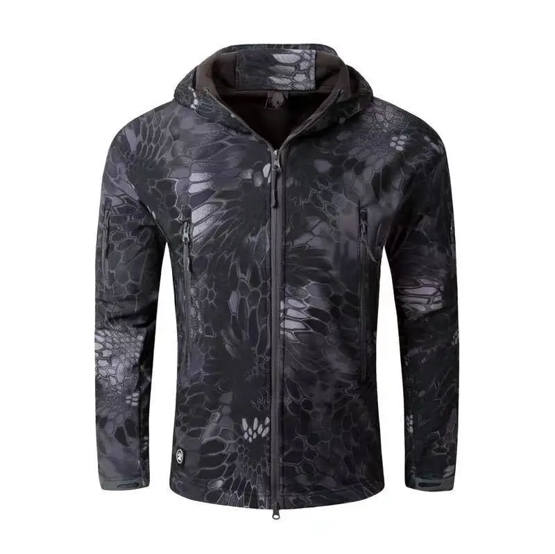2024 Popular Style shark skin coat windproof waterproof jacket Gears Warm Softshell Jacket For Men_voghion.com