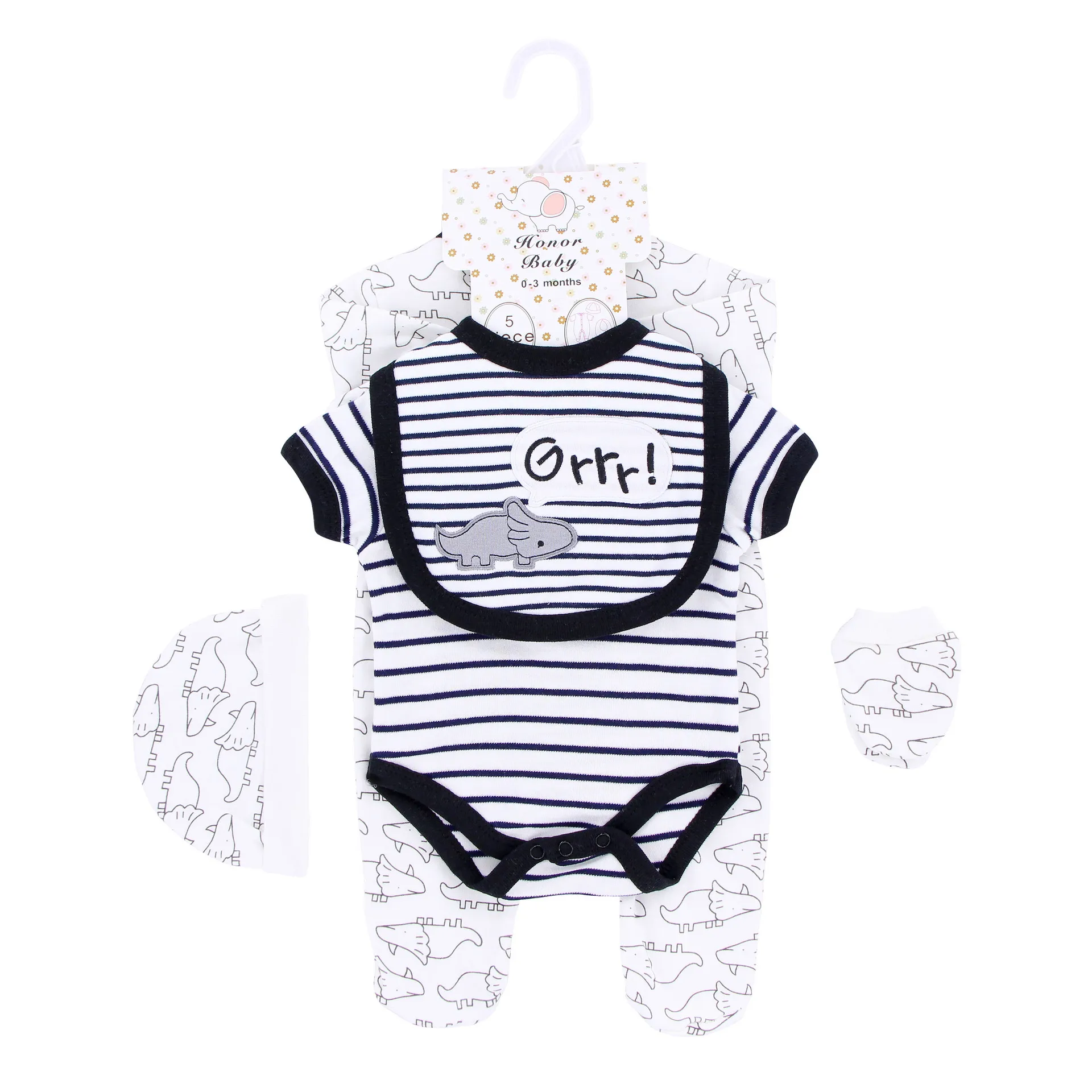 5piece Sets Newborn Boys And Girls Shortsleeved Baby Split Children's