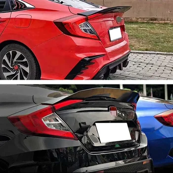 Civic R Style Spoiler Car Rear Truck Spoiler Lip Ducktail Wing Body Kit For Honda Civic 10th Gen Sedan 2017-2020 Car Accessories