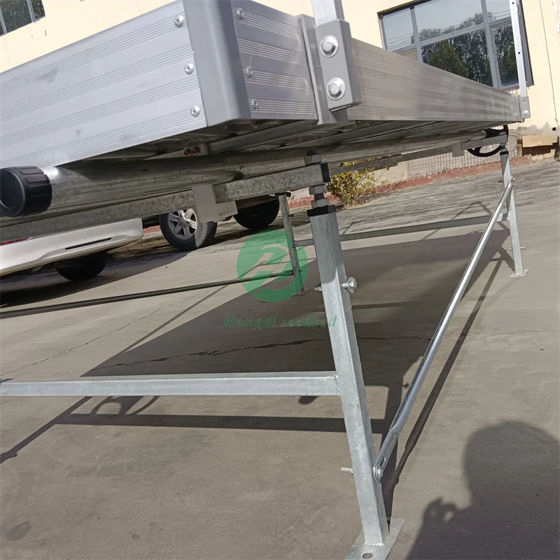 Drain Table Hydroponic Movable Flood Rolling Growing Table