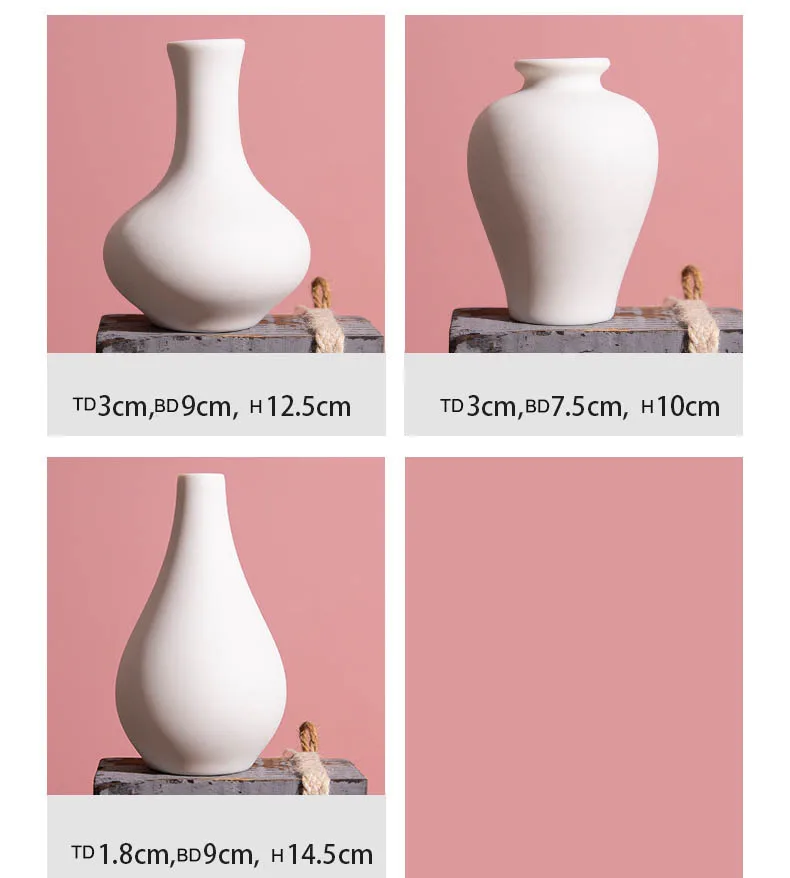 Ceramic Reed Diffuser Luxury Empty Container Oil Aroma Fragrance White ...