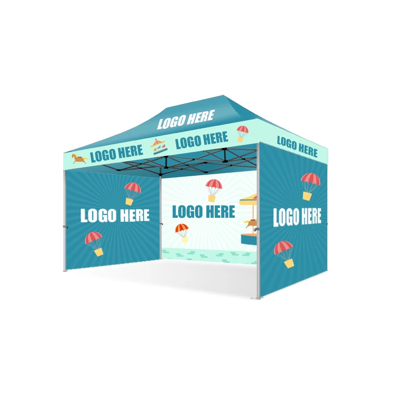 Custom Outdoor Event 3 X 3 Folding Printed Gazebo Canopy Aluminium Exhibition Tents