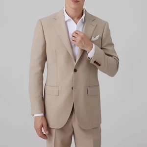 OEM Men's 100% Wool Business Casual Suits & Jackets Custom-Made Premium Refined Groom Lapel New Style Men's Apparel