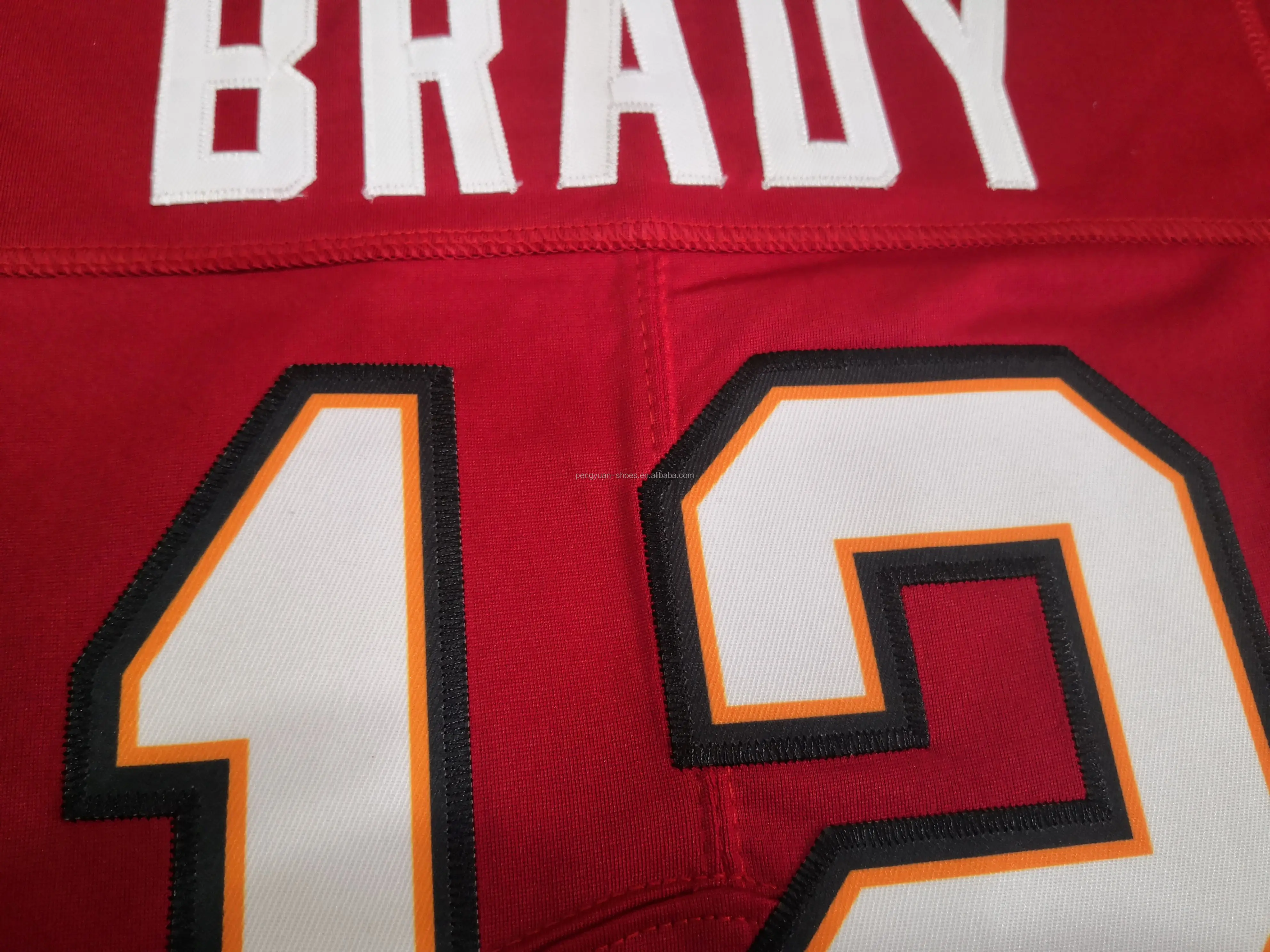 : Tom Brady Jersey #12 Tampa Bay Custom Stitched Orange