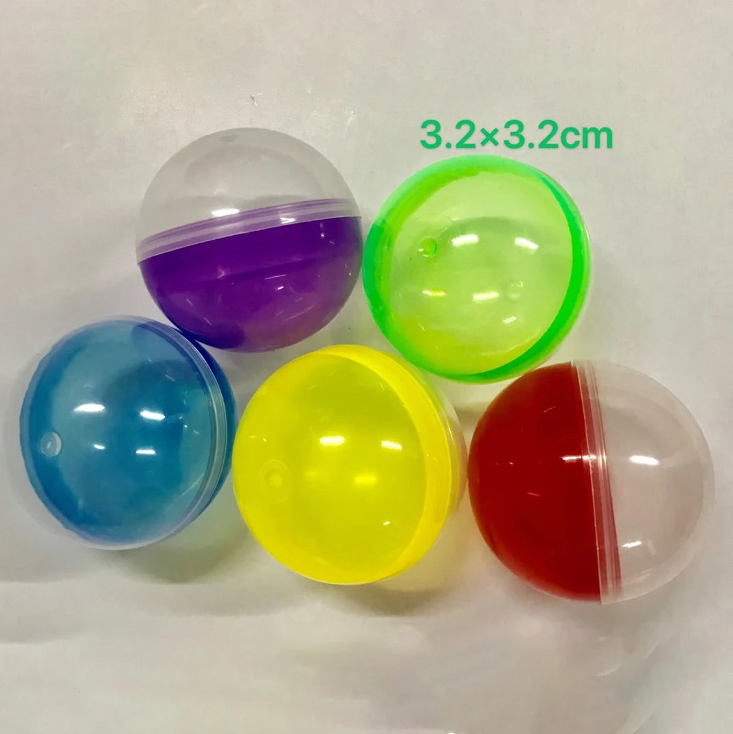 Wholesale Multiple Sizes Openable 25 Mm 32mm 35mm Tiny Egg Shell Classic Plastic Empty Capsules Toy for Vending Machine