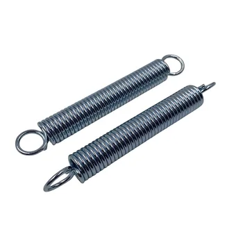 Customized anti-rust tension spring with closed hook surface blue zinc plated high quality gravity industrial tension spring