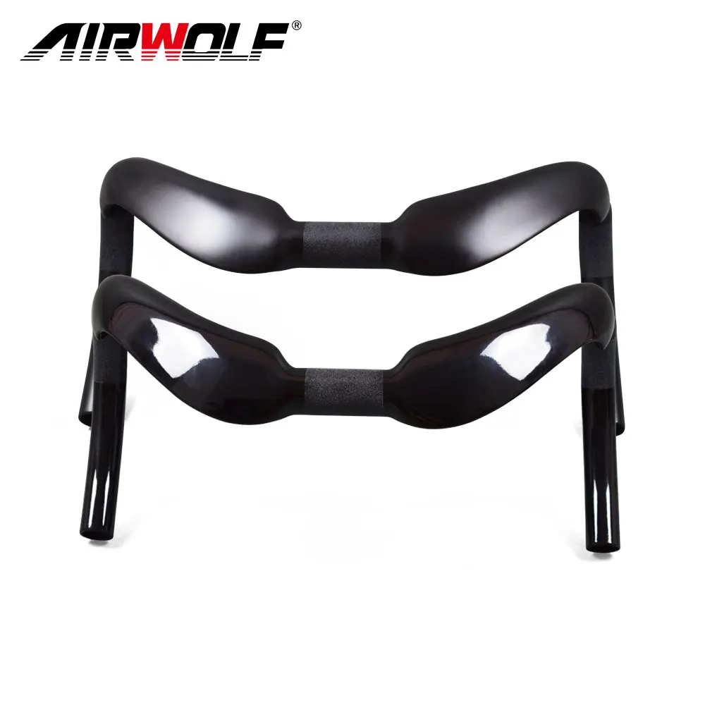Guidon De Vélo Carbone 31.8 Mm - Drop Bar Mat UD (370/385 Mm)