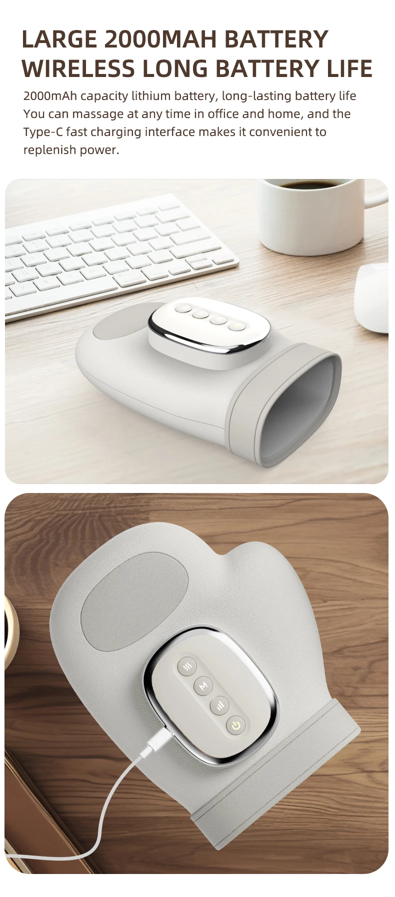 Smart Hand Massager with Airbag Compression Finger Wrist Palm Acupoint Massage G
