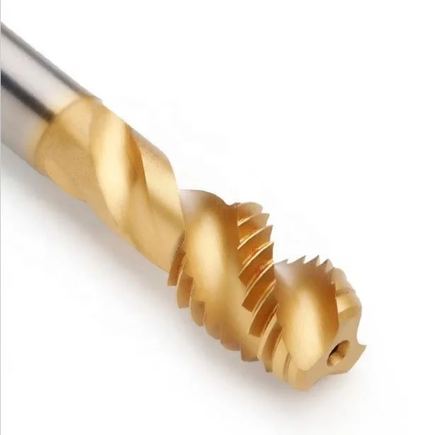 HSS-E HSS-PM High Performance Thread Tapping Coated Spiral Point Spiral Flute Machine Tap