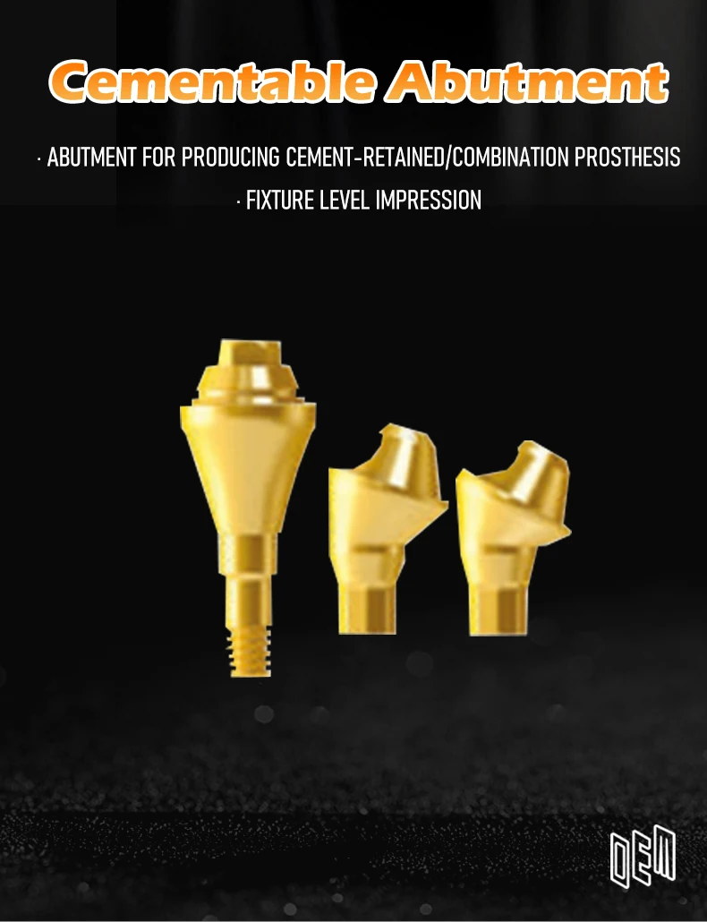 Megagen Bluediamond OEM Multi-unit Straight/Angled Abutment MUA Analog Impression Post Dental Consumables on Sale supplier