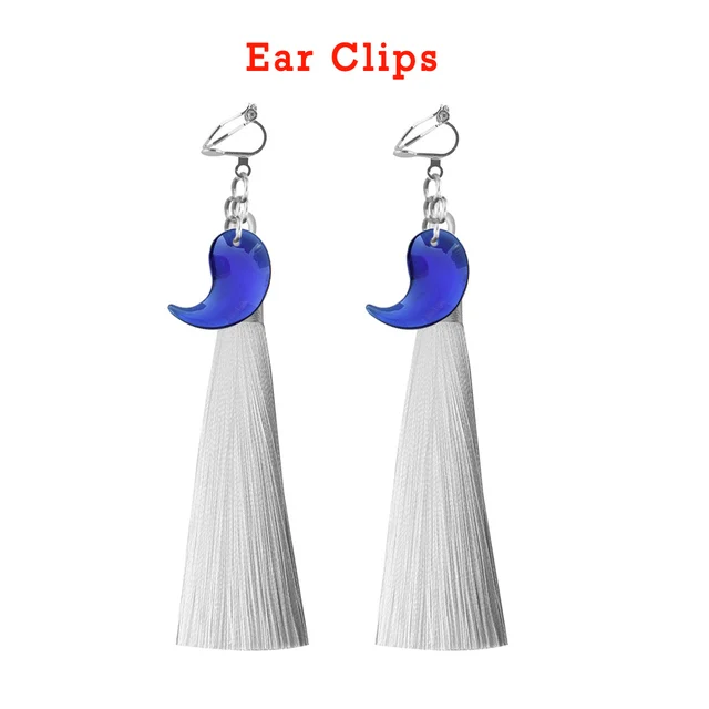 Anime Thorn Pointed Cone Drop Ear Clips Earrings For - Temu