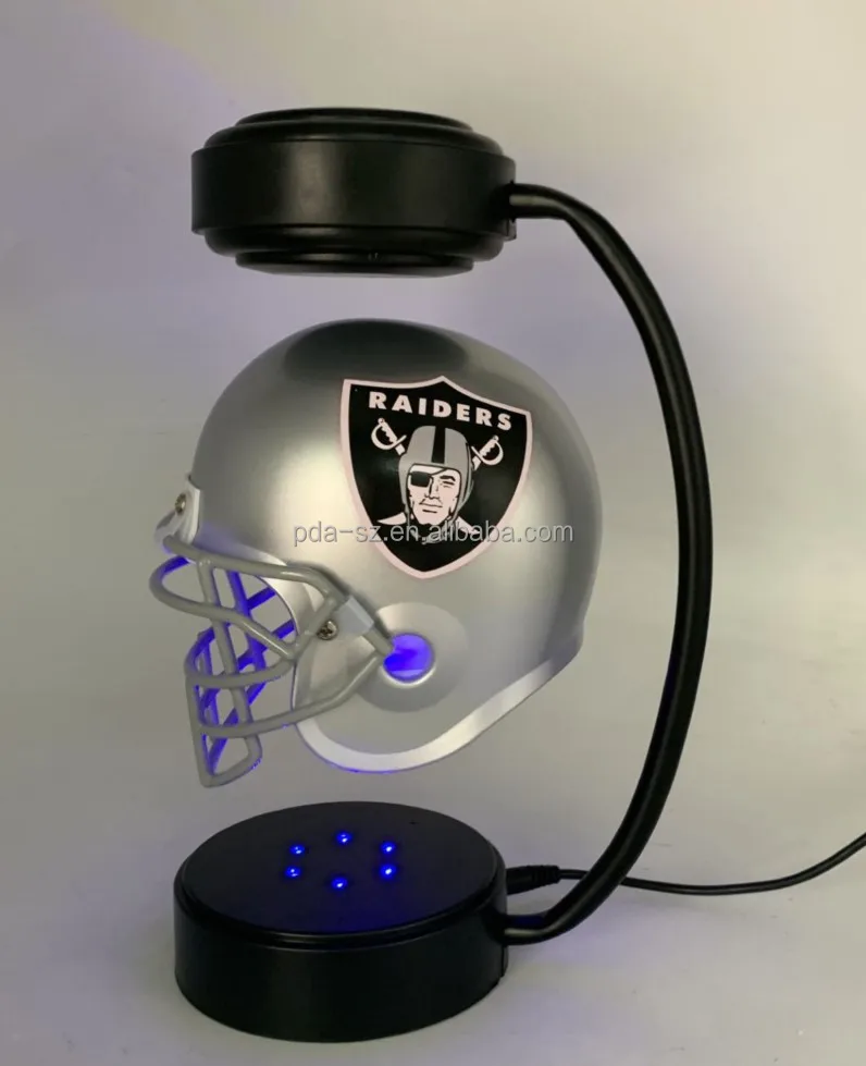 Collectible Levitating Football Helmet with Electromagnetic Stand