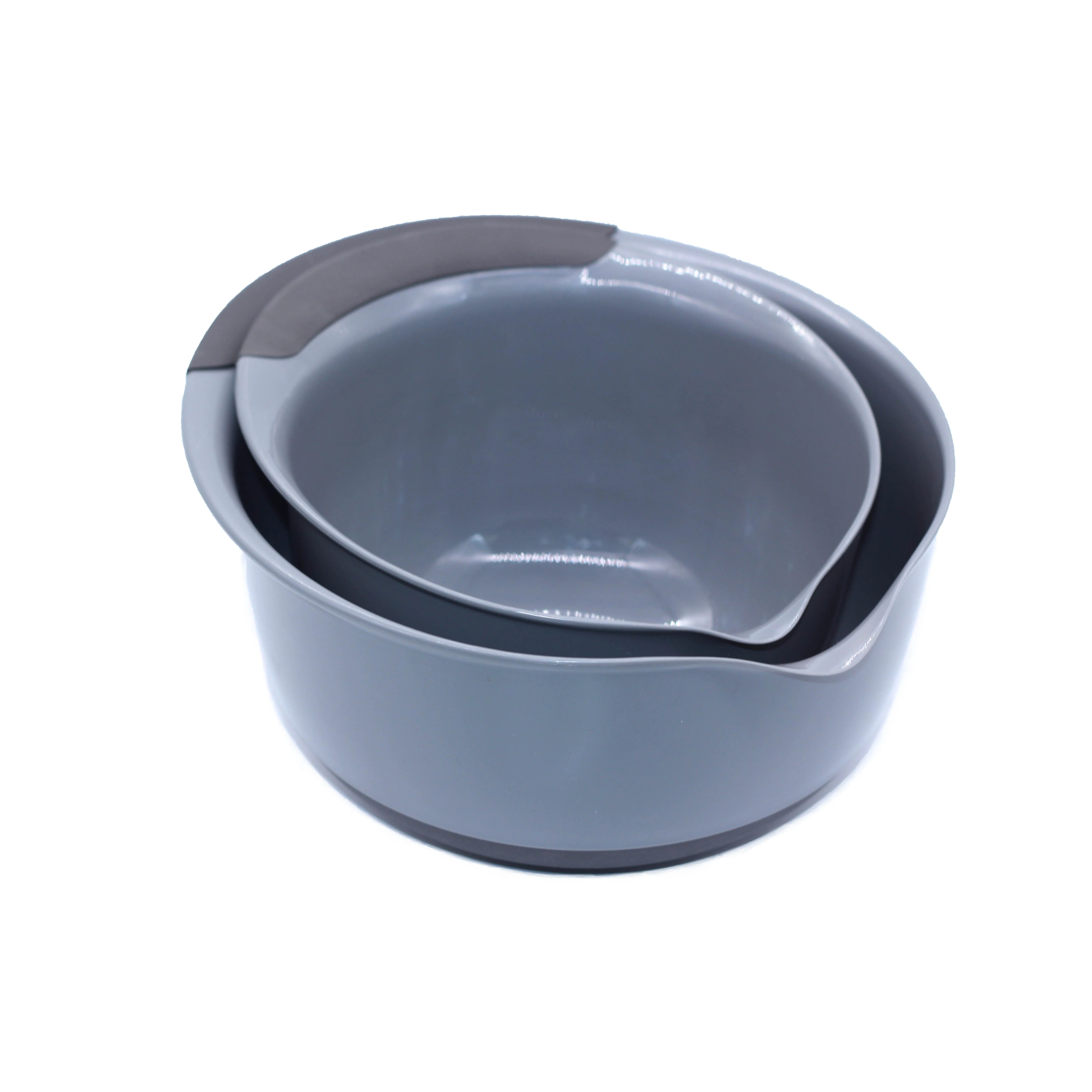 Set of 2 Plastic Salad Bowl Kitchen Fruit Outdoor