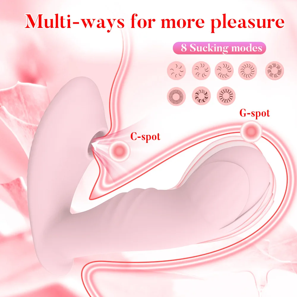Remote Control Women's Vibrator Sex Toy Panties-Sucking Clitoris Stimulator Intimate Underwear Vibrator_voghion.com