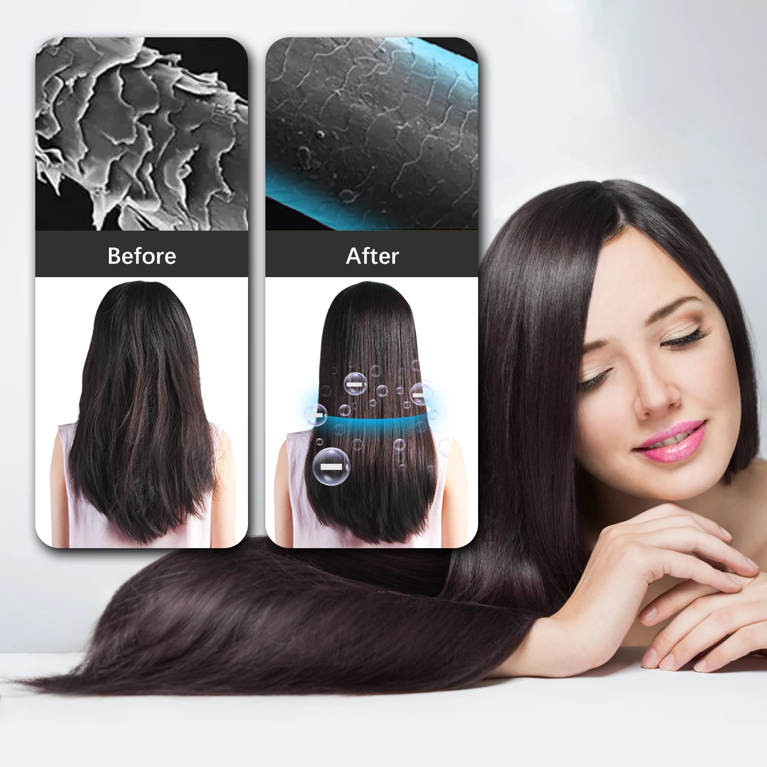 Hot Hair Straightening Brush Ionic Function For Choice Ptc Heater Hair ...