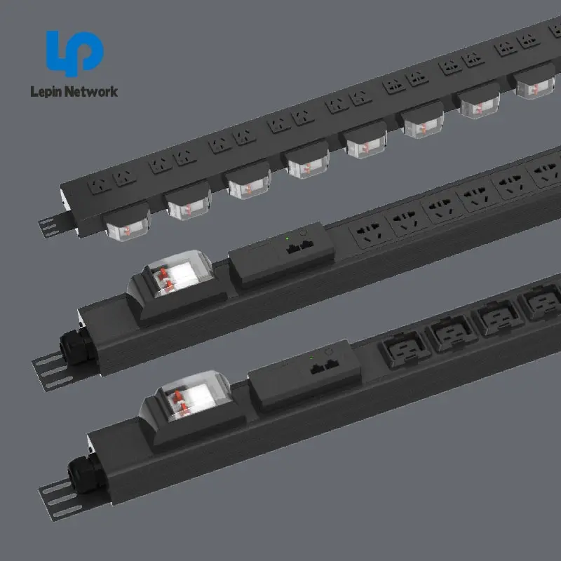 LEPIN Mater Smart Network Server Rack Cabinet Custom  PDU  C19  Meter Monitor Pdu Rack Power Distribution Unit for Data Center