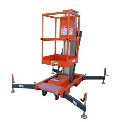 Safe Option Remote Controller Thickened Aluminium Alloy Telescopic Lifting 6 Meter Vertical Lifts Platform Aerial Working Lift