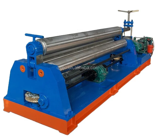 Small W11 - 3 * 1000 hydraulic sheet metal rolling bending machine automatic for tanks