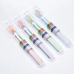 High Quality PVC Manual Toothbrush for Adults Portable Travel Ultra Soft Nylon Bristles Wide Brush Head Plastic Home Use