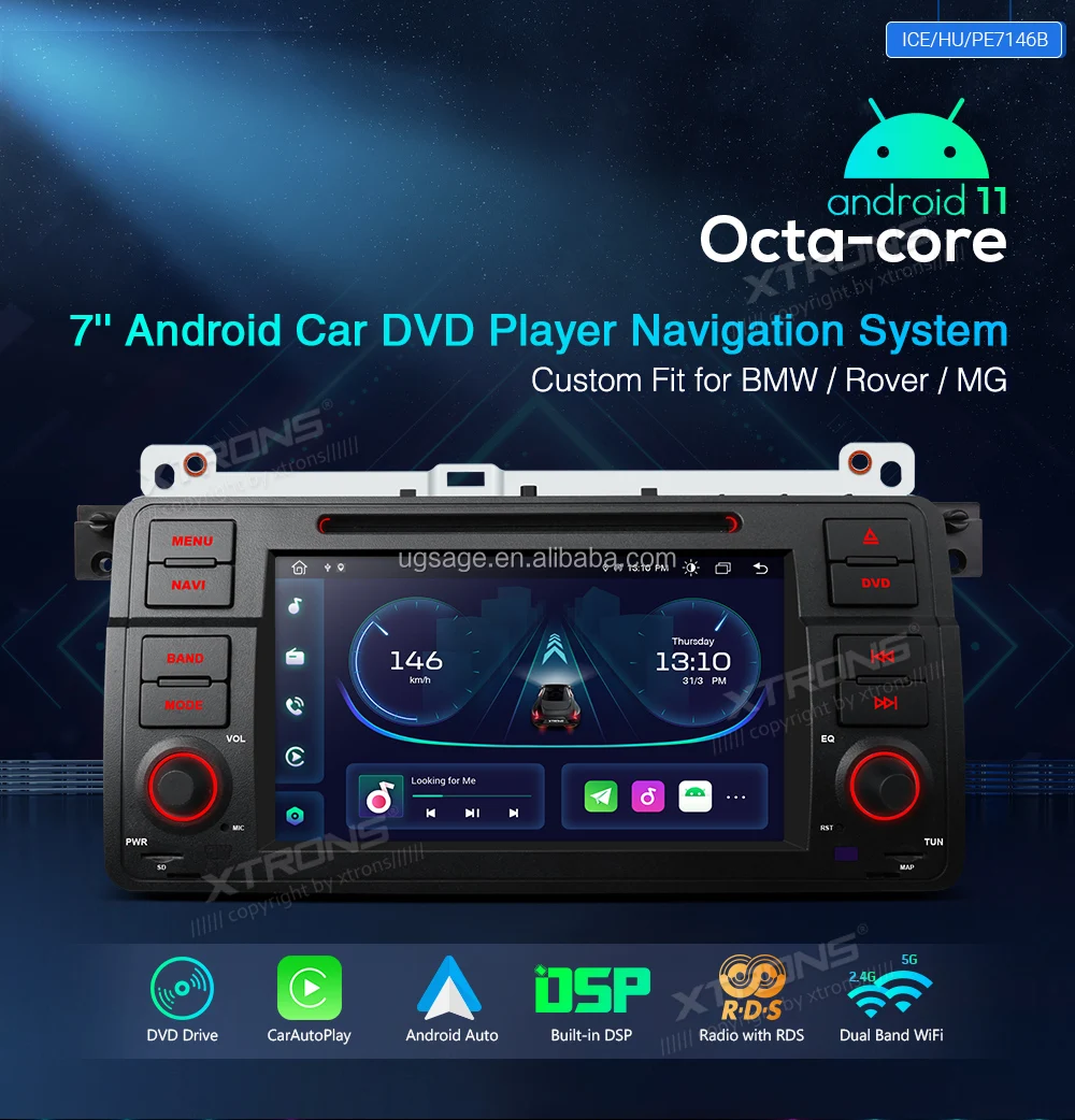 Xtrons Pantalla Táctil Android Del Coche Para Bmw E46 Rover 75 Con 1 Din Autoestereo - Buy Radio Del Coche,Estéreo Del Coche Din,Sistema De Audio Coche Product on