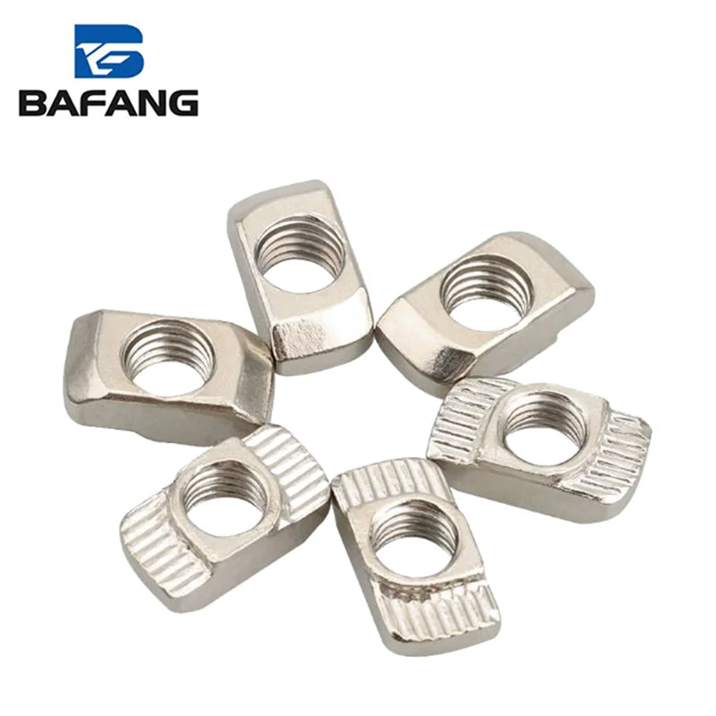 High-quality Wholesale M3 M4 M5 M6 M8 Sliding Carbon Steel T-slot Aluminum Profile Hammer Nut
