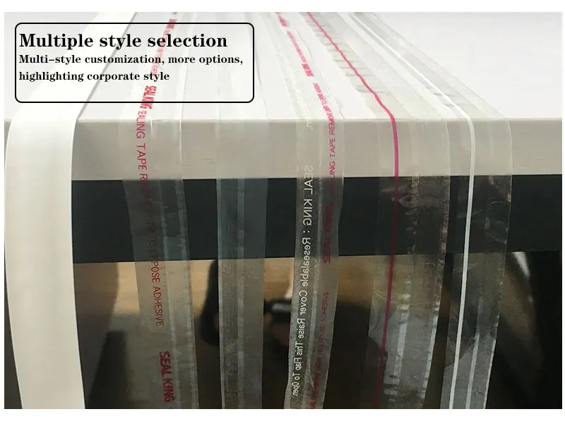 Hdpe Seal Master Resealable Hot Sale 14mm Custom Courier Bags Adhesive