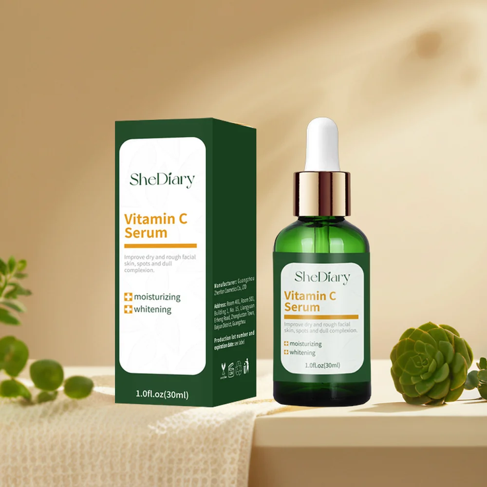 SheDiary Brightening Face Serum, Pure And Organic Serum,Anti-wrinkle And Moisturizing Vitamin C Serum