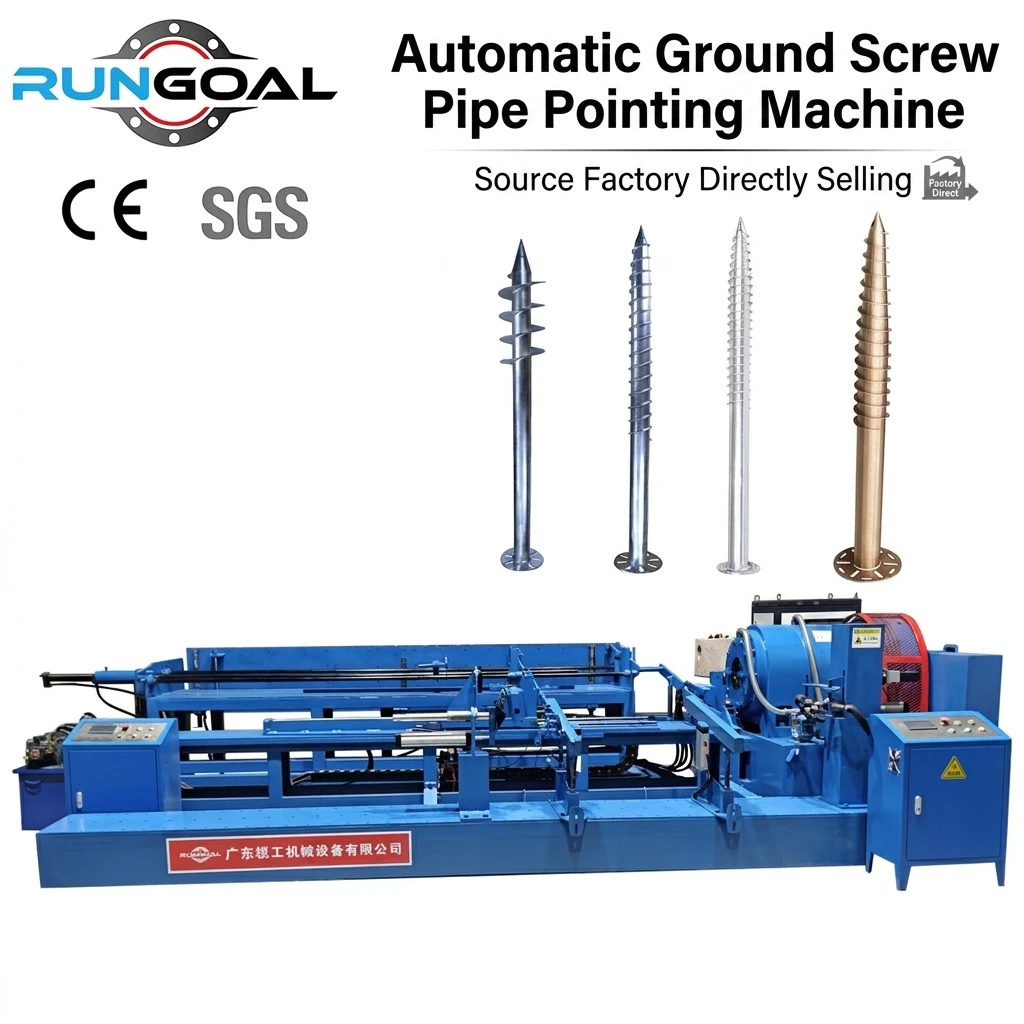 Rungoal Metal Ground Screw Helical Piles Processing Machine