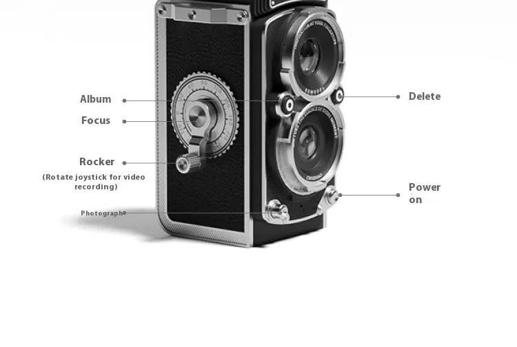 CHUZHAO M1 Digital Camera Shoot Cameras Dual Reflex Portable Small Camer Retro CCD High-definition Travel Mini Camera Customized