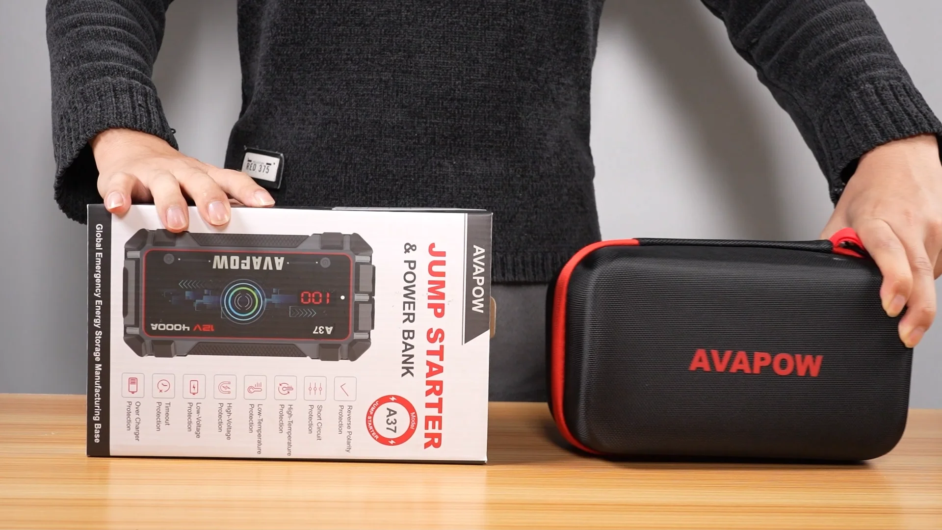 AVAPOW 1PCS A37 Jump Starter & 1PCS 2025 Upgraded Model TJ18